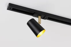 Ms - belysning Kjøkkenbelysning Tak|Trackline Conic<Trackline Conic enkel spot for skinne - Svart/Gull