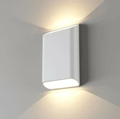 NorDesign Utelamper Med Opp/Ned Lys<Trem K2 vegglampe 2 x 6W 3000 Kelvin - Dimbar