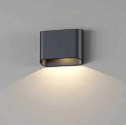 NorDesign Utelamper Med Opp/Ned Lys<Trem K1 vegglampe 7W 3000 Kelvin - Dimbar