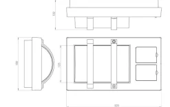 Sg Armaturen As Utelamper - Veggskjold / Plafond80 m/stikkontakt