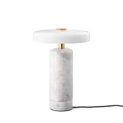 Design by Us Oppladbare Bordlamper<Trip oppladbar bordlampe - marmor/ skjerm