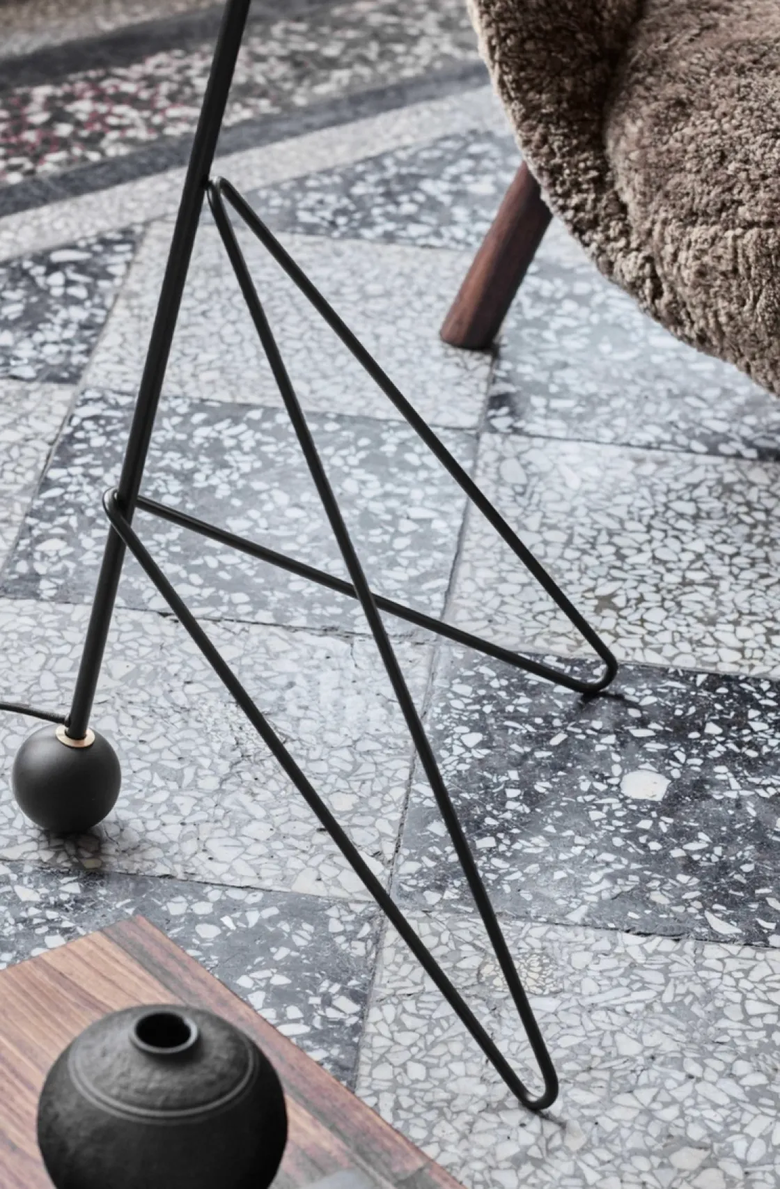 &Tradition Leselamper Gulv<Tripod Gulvlampe HM8