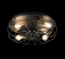 Reality Takvifter<Trondheim takvifte 4 lys m/fjernkontroll - Svart/Gullfarget