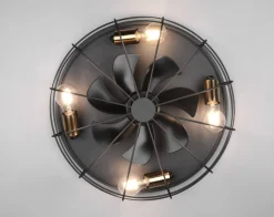 Reality Takvifter<Trondheim takvifte 4 lys m/fjernkontroll - Svart/Gullfarget