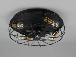 Reality Takvifter<Trondheim takvifte 4 lys m/fjernkontroll - Svart/Gullfarget