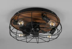 Reality Takvifter<Trondheim takvifte 4 lys m/fjernkontroll - Svart/Trefarget