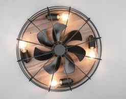 Reality Takvifter<Trondheim takvifte 4 lys m/fjernkontroll - Svart/Trefarget