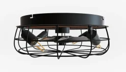 Reality Takvifter<Trondheim takvifte 4 lys m/fjernkontroll - Svart/Trefarget