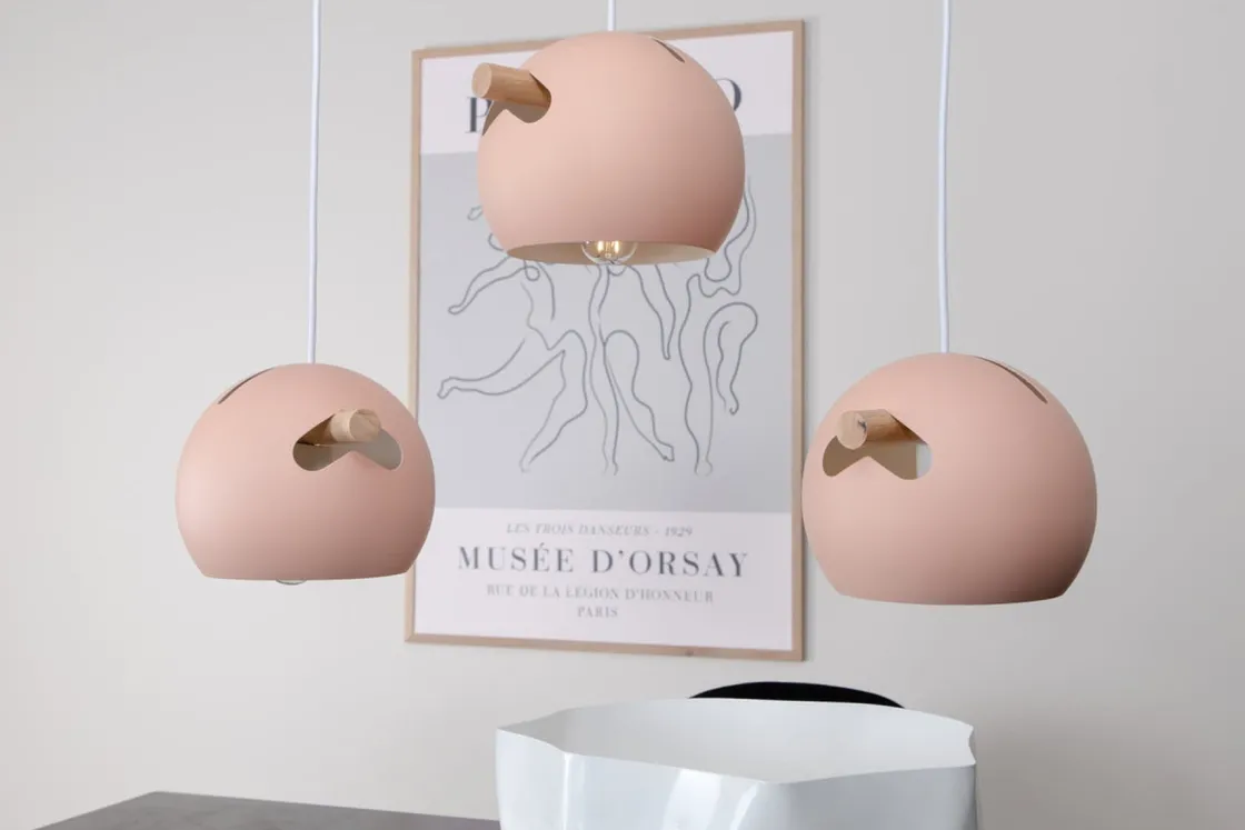 Venture Home Kjøkkenbelysning Tak|Takpendler<Tubbie takpendel 3 lys - Dusty Pink