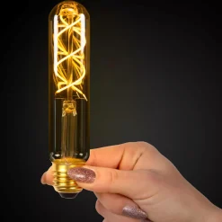 Lucide Led-Pærer E27 Sokkel<Tube E27 Filament LED T32 5W 2200K 15 cm dimbar - Amber