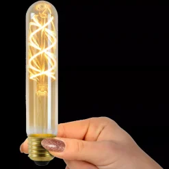 Lucide Led-Pærer E27 Sokkel<Tube E27 Filament LED T32 5W 2200K 15 cm dimbar - Amber