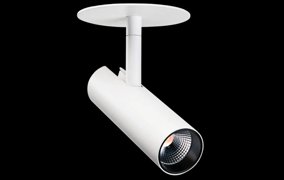 Sg Armaturen As Lightup-Pris|Kjøkkenbelysning Tak<Tube Micro R takspot for innfelling 12W 2000-2800K dim to warm