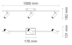 Sg Armaturen As Kjøkkenbelysning Tak|Spotter & Skinner<Tube Micro Track taklampe 18W 2700K Dimbar