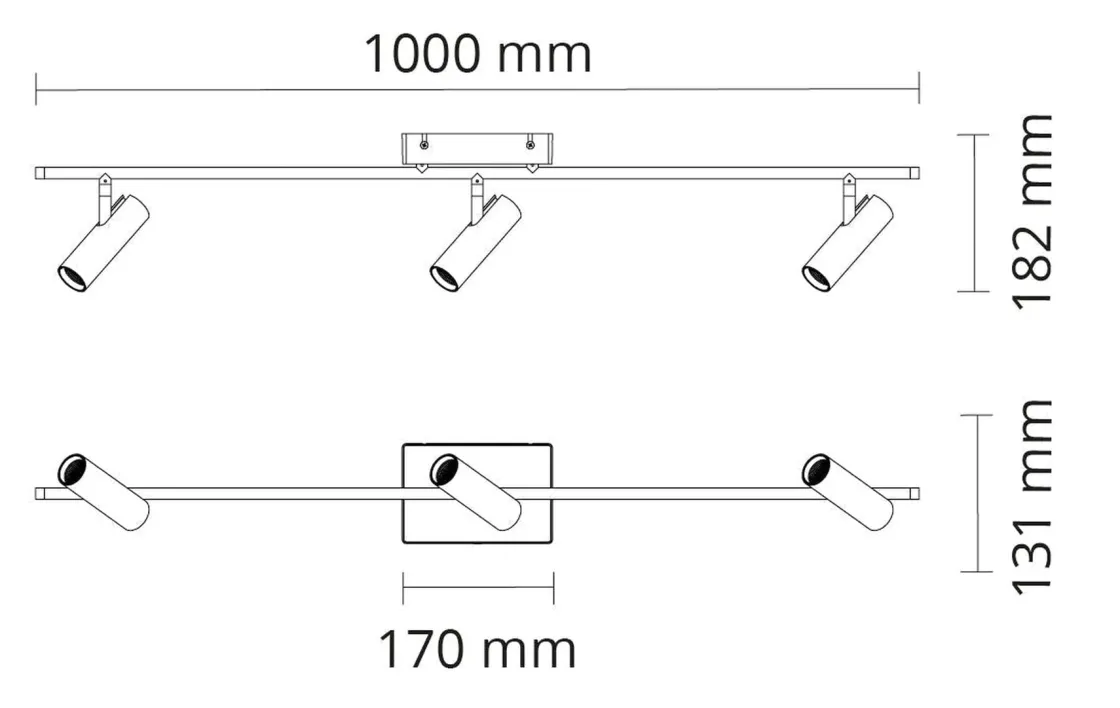 Sg Armaturen As Kjøkkenbelysning Tak|Spotter & Skinner<Tube Micro Track taklampe 18W 2700K Dimbar