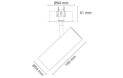 Sg Armaturen As Lightup-Pris|Kjøkkenbelysning Tak<Tube Mini innfelt takspot 14W 2700K dimbar