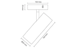 Sg Armaturen As Kjøkkenbelysning Tak|Spotter & Skinner<Tube Mini S takspot 17W LED 2700K