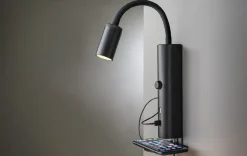 Sg Armaturen As Lightup-Pris|Leselamper<Tube vegglampe med USB 3000K dimbar