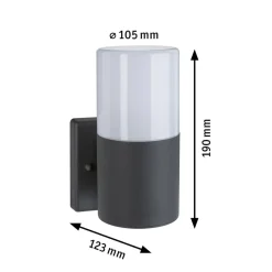 Paulmann Utelamper - Klassiske Vegglamper<Tube vegglampe utendørs IP44