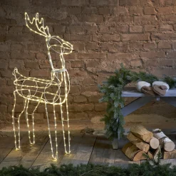 Star Trading Juledekorasjoner|Julefigurer<Tuby siluett reinsdyr 105 cm utendørsdekorasjon IP44 220 varmhvit led