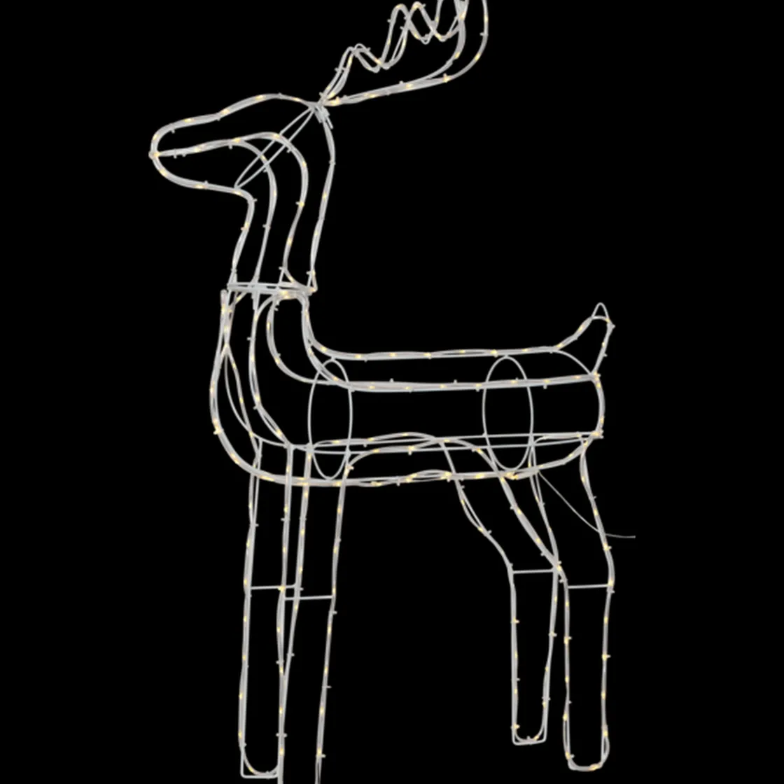 Star Trading Juledekorasjoner|Julefigurer<Tuby siluett reinsdyr 105 cm utendørsdekorasjon IP44 220 varmhvit led