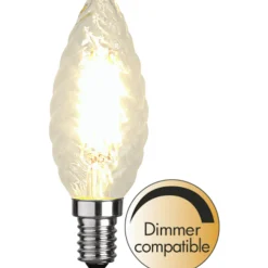 Star Trading Led-Pærer E14 Sokkel<Tvist lyspære E14 4,2W - dimbar t glass