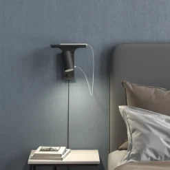 Belid Leselamper|Vegglamper Med Usb<Tyson vegglampe m/USB høyre side dimbar -