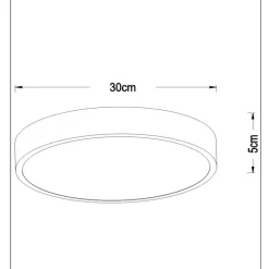 Lucide Kjøkkenbelysning Tak|Taklamper / Takplafonder<Unar taklampe Ø30cm 3 step dim