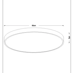 Lucide Kjøkkenbelysning Tak|Taklamper / Takplafonder<Unar taklampe Ø60cm 3 step dim