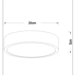 Lucide Kjøkkenbelysning Tak|Taklamper / Takplafonder<Unar taklampe Ø20cm 3 step dim