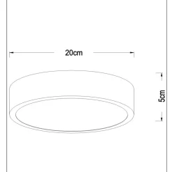 Lucide Kjøkkenbelysning Tak|Taklamper / Takplafonder<Unar taklampe Ø20cm 3 step dim