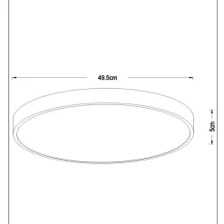 Lucide Kjøkkenbelysning Tak|Taklamper / Takplafonder<Unar taklampe Ø50cm 3 step dim