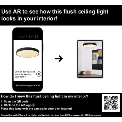 Lucide Kjøkkenbelysning Tak|Taklamper / Takplafonder<Unar taklampe Ø50cm 3 step dim