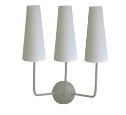 Hallbergs Interiørlamper<Valentina vegglampe med lampeskjermer - Sand/Hvit