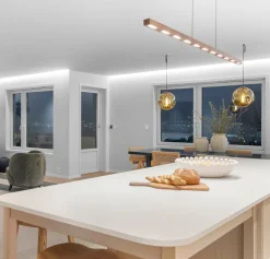 NorDesign Kjøkkenbelysning Tak|Takpendler<Vanessa takpendel 128 cm opp/ned lys 2700 Kelvin