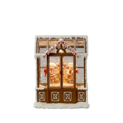 Konstsmide Juledekorasjon|Julelykter<Vannfylt lykt pepperkakehus