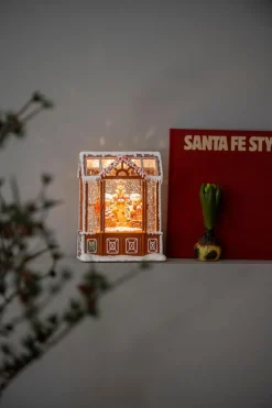 Konstsmide Juledekorasjon|Julelykter<Vannfylt lykt pepperkakehus