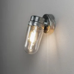 Konstsmide Utelamper Til Kystområder|Utelamper - Klassiske Vegglamper<Vega vegglampe utendørs IP54 E27 - stål