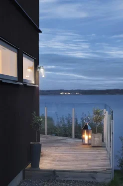 Konstsmide Utelamper Til Kystområder|Utelamper - Klassiske Vegglamper<Vega vegglampe utendørs IP54 8W - Stål