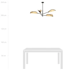 Emibig Kjøkkenbelysning Tak|Taklamper / Takplafonder<Vene taklampe 4-lys - Svart/