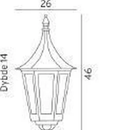 Norlys Lightup-Pris|Utelamper - Veggskjold / Plafond<Venedig 261