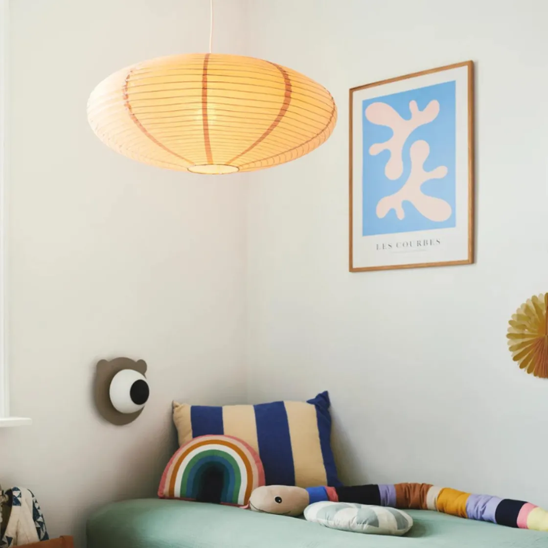Nordlux Barneromsbelysning|Kjøkkenbelysning Tak<Villo 60 rispapir lampeskjerm