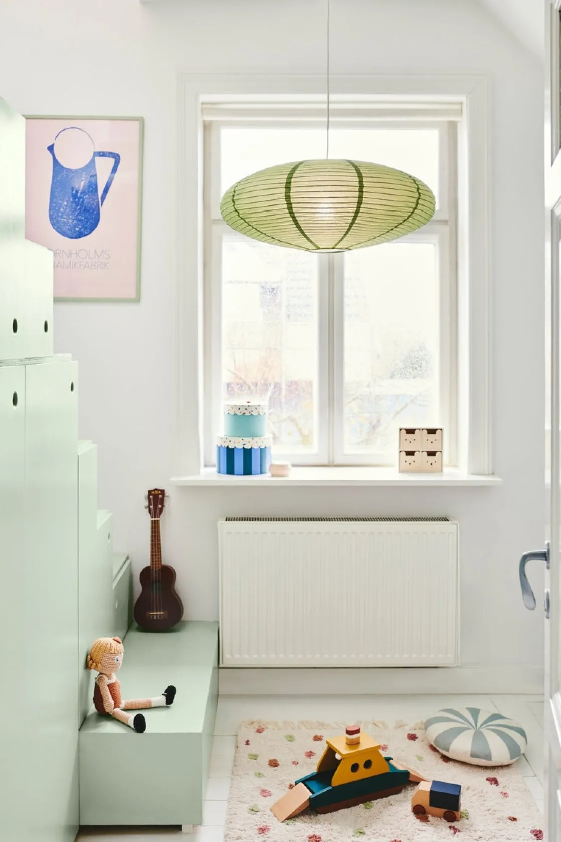 Nordlux Barneromsbelysning|Kjøkkenbelysning Tak<Villo 60 rispapir lampeskjerm