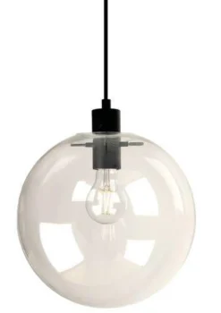 NorDesign Kjøkkenbelysning Tak|Takpendler<Viola takpendel 25 cm - Svart/klar