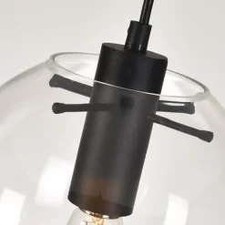 NorDesign Kjøkkenbelysning Tak|Takpendler<Viola takpendel 25 cm - Svart/klar