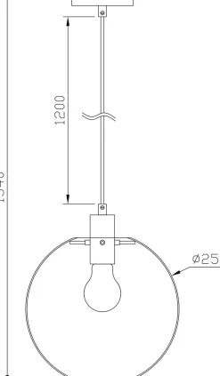 NorDesign Kjøkkenbelysning Tak|Takpendler<Viola takpendel 25 cm - Svart/klar
