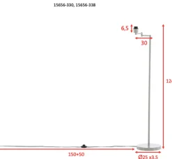 Venture Home Interiørlamper Gulv<Virro gulvlampe 126 cm -