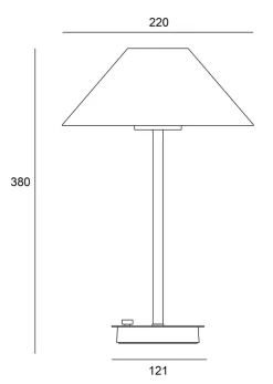 NorDesign Oppladbare Bordlamper<Volar oppladbar bordlampe 3,9W 2200 Kelvin IP44 - Dimbar