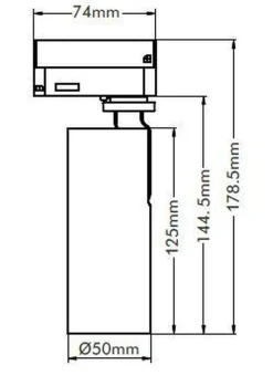NorDesign Kjøkkenbelysning Tak|Vox Spotskinner<Vox Ezra spot 10W 3000K RA90 Dimbar (1T) -