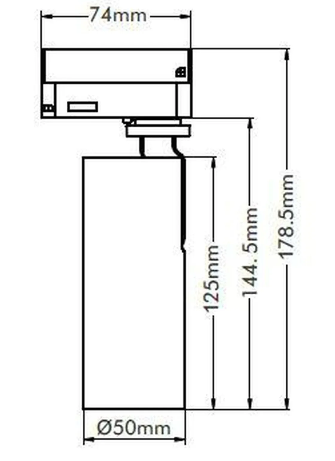 NorDesign Kjøkkenbelysning Tak|Vox Spotskinner<Vox Ezra spot 10W 3000K RA90 Dimbar (1T) -