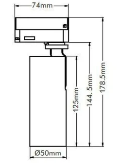 NorDesign Kjøkkenbelysning Tak|Vox Spotskinner<Vox Ezra spot 10W 3000K RA90 Dimbar (1T) -